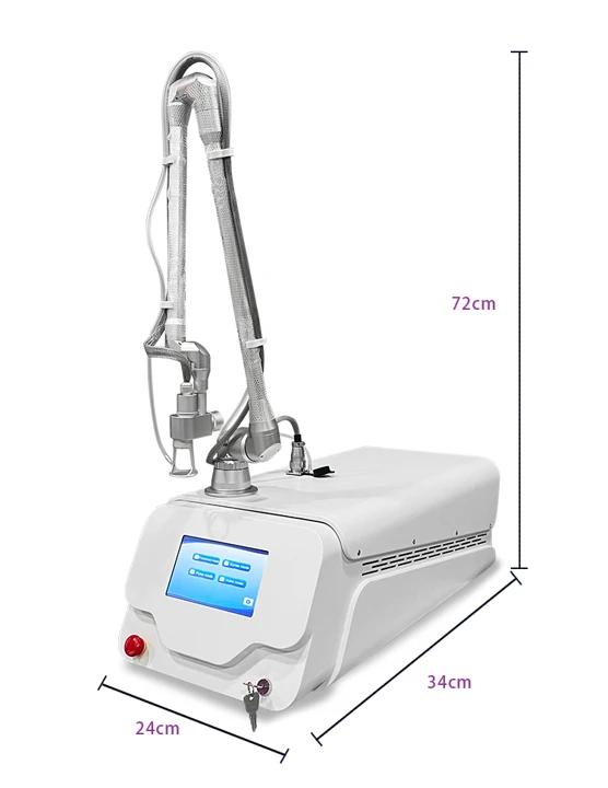 JY-FL5 CO₂ Fractional Laser — Product Dimensions Display